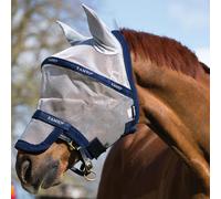 Horseware Rambo Plus Fly Mask - Silver/Navy