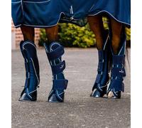 Horseware Rambo Signature Travel Boots Padded Protective Set Navy/Green/Burgundy