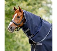 Horseware Rambo Supreme Turnout Hood Neck Cover Med weight 150g Navy/Black S-XL