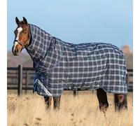Horseware Rhino Plus Turnout Lite 0g, Size: 140 cm / 6'3, Colour: Navy Check