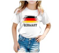 Hort Sleeve Tshirt for Girls Kids 2025 Heart Print Gym Trendy Loose Tops Casual T Shirts Loose Fit Cute Tourist Costume Tees Shirts Tee Shirts for Kids Girls Summer White