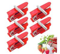 Horticultural Thumb Cutter | 5 Piece Fruit Picking Tool | Cherry Harvest Thumb Cutter - for Strawberries Cherries Blueberries Tomatoes Peppers Beans Citrus Roses Tea Leaves Garden Yard