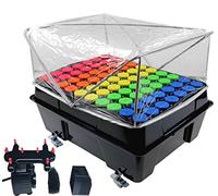 HORTIPOTS Cloning Machine, Aeroponic Cloner System 70 Site for Indoor Gardening Plant Cutting Germination Kit Using 1.625 inch Neoprene Clone Inserts