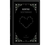 Hortus Nocturnus 6x9 College-Ruled Single Subject Notebook or Journal: Victorian-Style Matte Black Sturdy Hardcover with Vine Detail, Floral Page Corners, Pocket-Friendly Size