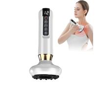 Horuili® Cellulite Massager, Electric Handheld Cellulite Massager, Handheld Gua Sha Equipment, Full Body Massage, Gua Sha, Cupping (White)