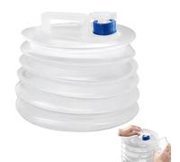 Horuili® Collapsible Bucket 10L, PE Collapsible Water Container, Portable Outdoor Extendable Water Carrier withTap, for Camping Hiking Travel BBQ