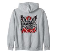 Horus Egyptian Falcon Ankh Ra Ancient Mythology Zip Hoodie