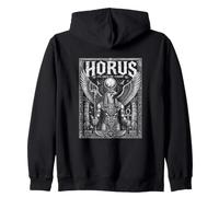 Horus Eye Above The Kingdom Egyptian Mythology Zip Hoodie