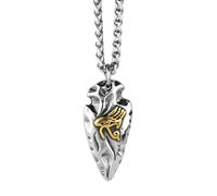 Horus Eye Arrow Pendant for Men Ancient Egyptian Necklace God's Eye Egyptian Spear Guard Jewelry for Men