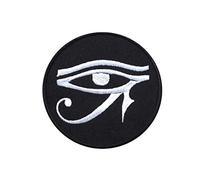 Horus Eye, Egypt, Magic, Spell, Amulet, Black Metal, Heathen, Native, Folk, Pagan, Ancient Gods, Pharaon, Sphinx Embroidered Iron on Applique Souvenir Accessory