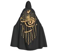 Horus Eye Egyptian Esoteric Occult Magic Symbol Wizard Witch Hooded Cloak H