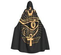 Horus Eye Egyptian Esoteric Occult Magic Symbol Wizard Witch Hooded Cloak H
