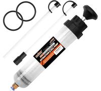 HORUSDY 200cc Oil Extractor Pump with Hose, Manual Fluid Suction Pump for Transmission, Brake, Power Steering and Gear Oil, Lightweight fuel Change Syringe Tool for Automotive and Small Engines