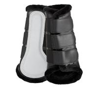 HORZE Luminox Reflective Brushing Boots - Black - Horse