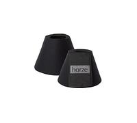 Horze ProBell Overreach Horse Boots, Black, L