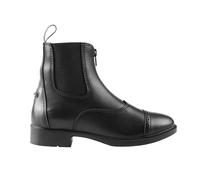 Horze Wexford Horse Riding Boots Synthetic Leather Kids Front Zip Paddock Boots, Black, All Sizes, Black, 13