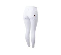 HORZE Women's Tara High Waisted Riding Pants, Full Bottom Silicone Grip White