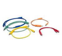 HOSA CMM-500Y-MIX 3.5 mm TS With TSF Pigtail to TS Hopscotch Patch Cables, Various Lengths (5 Pieces)