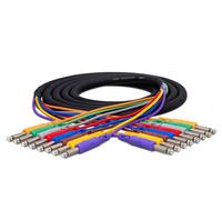 Hosa CPP-801 8-Channel 1/4-inch TS Male Snake - 3.3 Foot