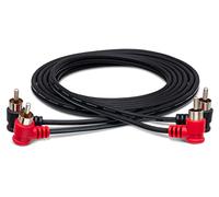 HOSA CRA-201RR Dual Right-angle RCA to Same Stereo Interconnect, 3.3 feet