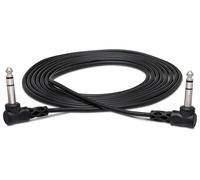 Hosa CSS-110RR Right-Angle 1/4 inch TRS to Right-Angle 1/4 inch TRS Balanced Interconnect Cable, 10 feet