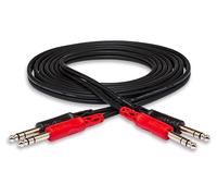 Hosa CSS-203 Dual 1/4" TRS to Dual 1/4" TRS Stereo Interconnect Cable, 3 Meters