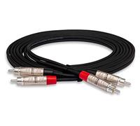 Hosa HRR-010X2 Dual REAN RCA to Dual REAN RCA Pro Stereo Interconnect Cable, 10 Feet