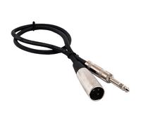 Hosa HSX-005 Pro Balanced 6.35mm Jack To 3-Pin XLR Male Audio Cable (1.5m)