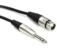 Hosa HXS-030 Pro Balanced Interconnect, Female XLR to 14 in Jack Cable, REAN XLR3F to 14 in TRS, 30 ft