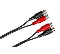 Hosa MID-201 Dual MIDI Cable, Dual 5-pin DIN to Same, 1 m