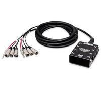 Hosa SH-6X2-50 Little Bro' Sub Snake - 6 XLR Sends, 2 1/4" TRS - 50 Feet