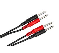 Hosa Stereo Interconnect Dual 1/4 in Ts to Same 1