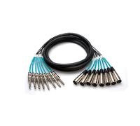 Hosa STX-803M-PRO Pro Balanced Snake, 1/4 in. TRS to XLR3M - 3 m / 9.8 ft.