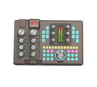 Hosabely Audio Interface with 48V Phantom Power, Noise Reduction, Customize Sound Pads for Live Streaming, Podcast Recording, Gaming, PC, Guitar
