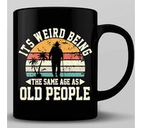 HOSALA -11Oz- It's Weird Being The Same Age As Old People Coffee Mug, Funny Adult Humor Gifts, Sarcastic Humor Gifts, Office Sarcasm Gifts, Ceramic Glossy Mug Gift For Family, Friends, Coworker