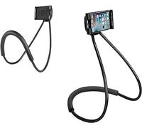 Hosann Century Universal Moblie Phone Stand,Lazy Cell Phone Holder & Neck Cell Tablet Phone Mount Holder Flexible Lazy Bracket (Black)