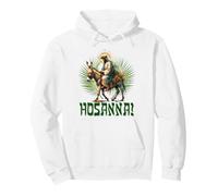 Hosanna! Christian Palm Sunday Jesus riding a Donkey Pullover Hoodie