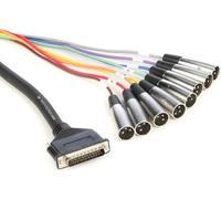 HosaTech DTM-805 5m DB25 to XLR3M Balanced Snake Cable