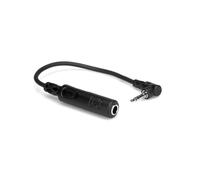 HosaTech MHE-100.5 6 inch 1/4 inch TRS to Right Angle 3.5mm Headphone Adapter