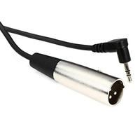 HosaTech XVM-102M 2ft Right Angle 3.5mm TRS to XLR3M Camcorder Microphone Cable