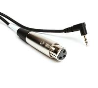 HosaTech XVM-110F 10ft XLR3F to Right Angle 3.5mm TRS Microphone Cable