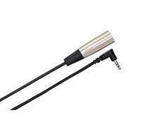 HosaTech XVM-110F 10ft XLR3F to Right Angle 3.5mm TRS Microphone Cable