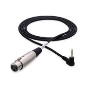 HosaTech XVM-305F 5ft XLR3F to Right Angle 3.5mm TS Microphone Cable
