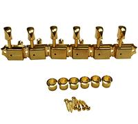 Hosco 6 in line gold Kluson style machine head tuner set