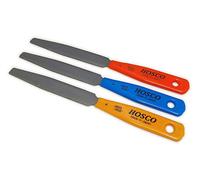Hosco Japanese Saddle File Set for Acoustic Guitar, 3 files with 2 thicknesses each