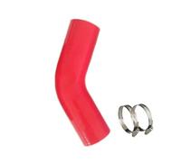 Hose 45 Degree Car Modification with Silicone Tubing High Resistance Water Pipe Intake Intercooler Pressurization Garden Hose(Red,150MM_ID60MM)