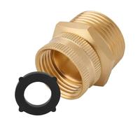 Hose Adapter Brass Threaded Connector 1NPT Male to 3 / 4GHT