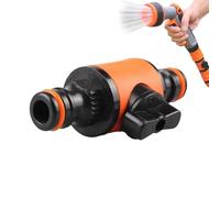Hose Adapter for Garden Hose - Modernisation of Water Management: Experience Seamquick Connect Hose Adapter | Turn Off Valve, Double Way Quick Plug, Garden Hose Fittings