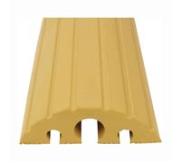Hose and Cable Bridge L1200 x W210 x H65 mm Solid Rubber Yellow
