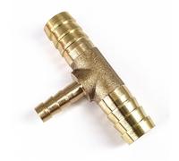 Hose Barb 4mm 5mm 6mm 8mm 10mm 12mm 14mm 16mm Tee Type Reducing Brass Barbed Pipe Fitting Reducer Coupler Connector Adapter,10,12,10mm OD